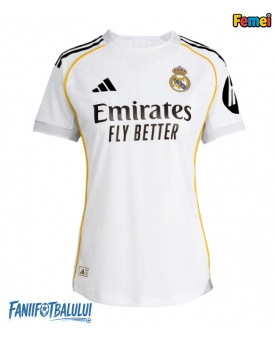 Real Madrid Tricou Fotbal Replică 2025-26 Femei Acasa